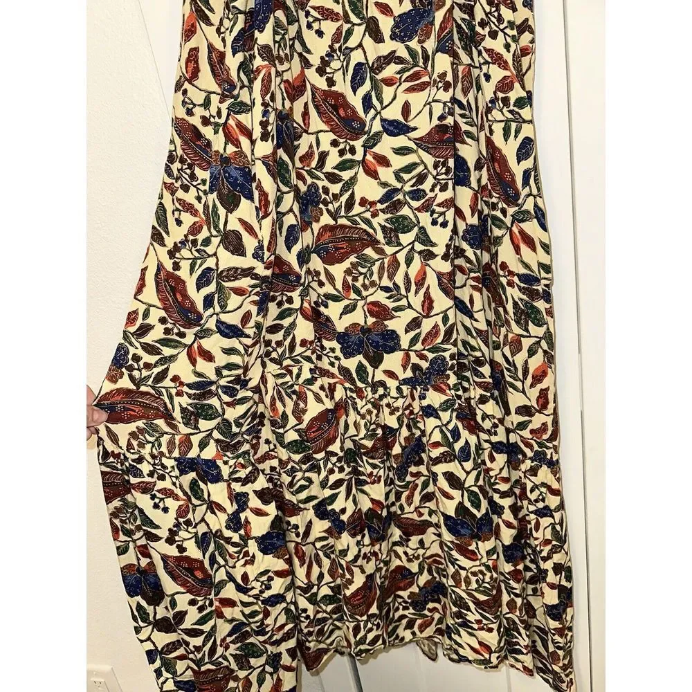 House of Harlow 1960 Floral Maxi Ruffle‎ Dress in Sister Print | Size Large